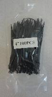 100pc 4" Cable Ties [Black]